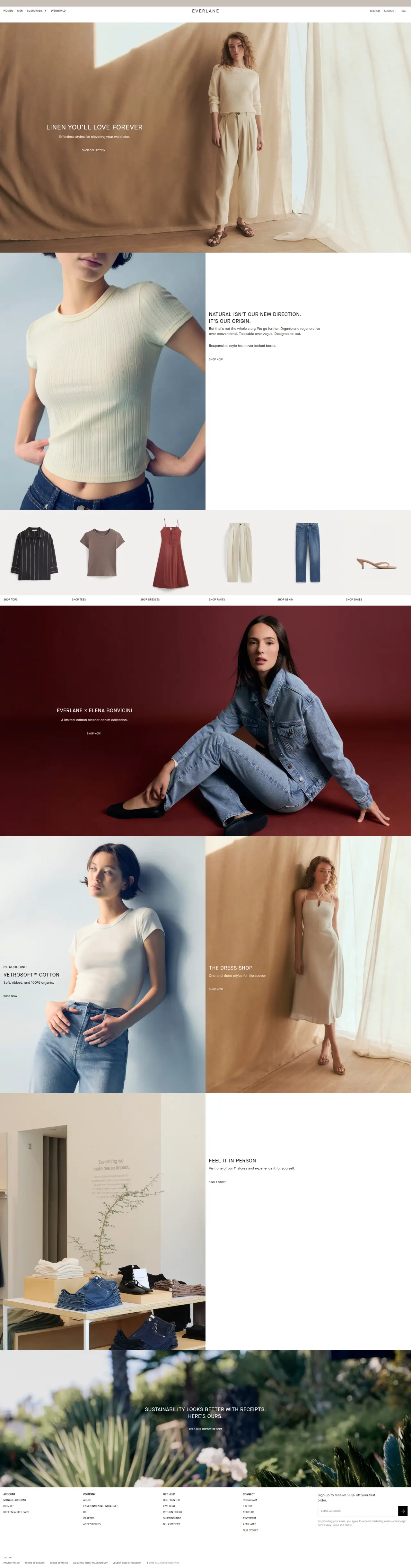 Everlane screenshot