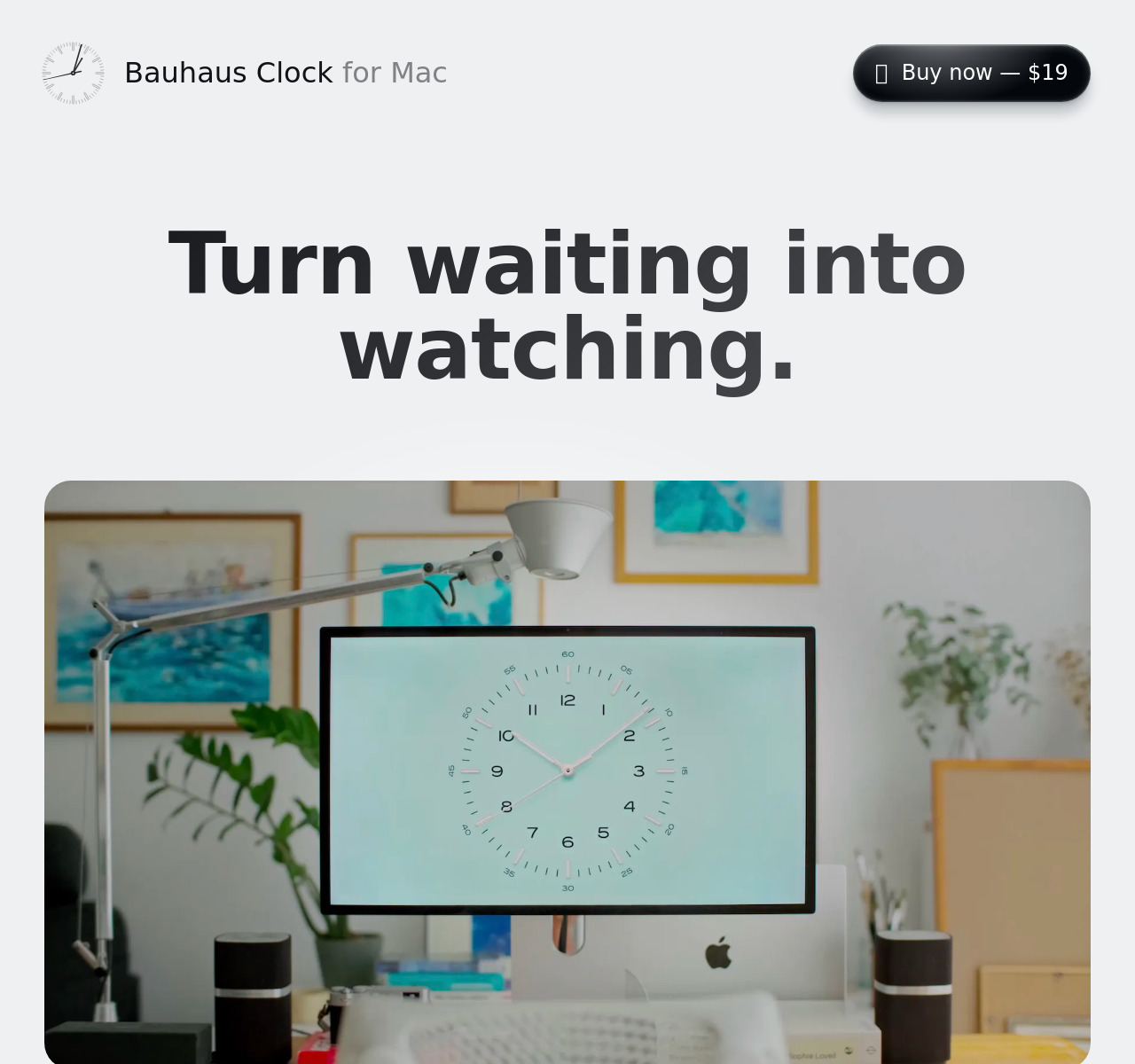 Bauhaus Clock screenshot