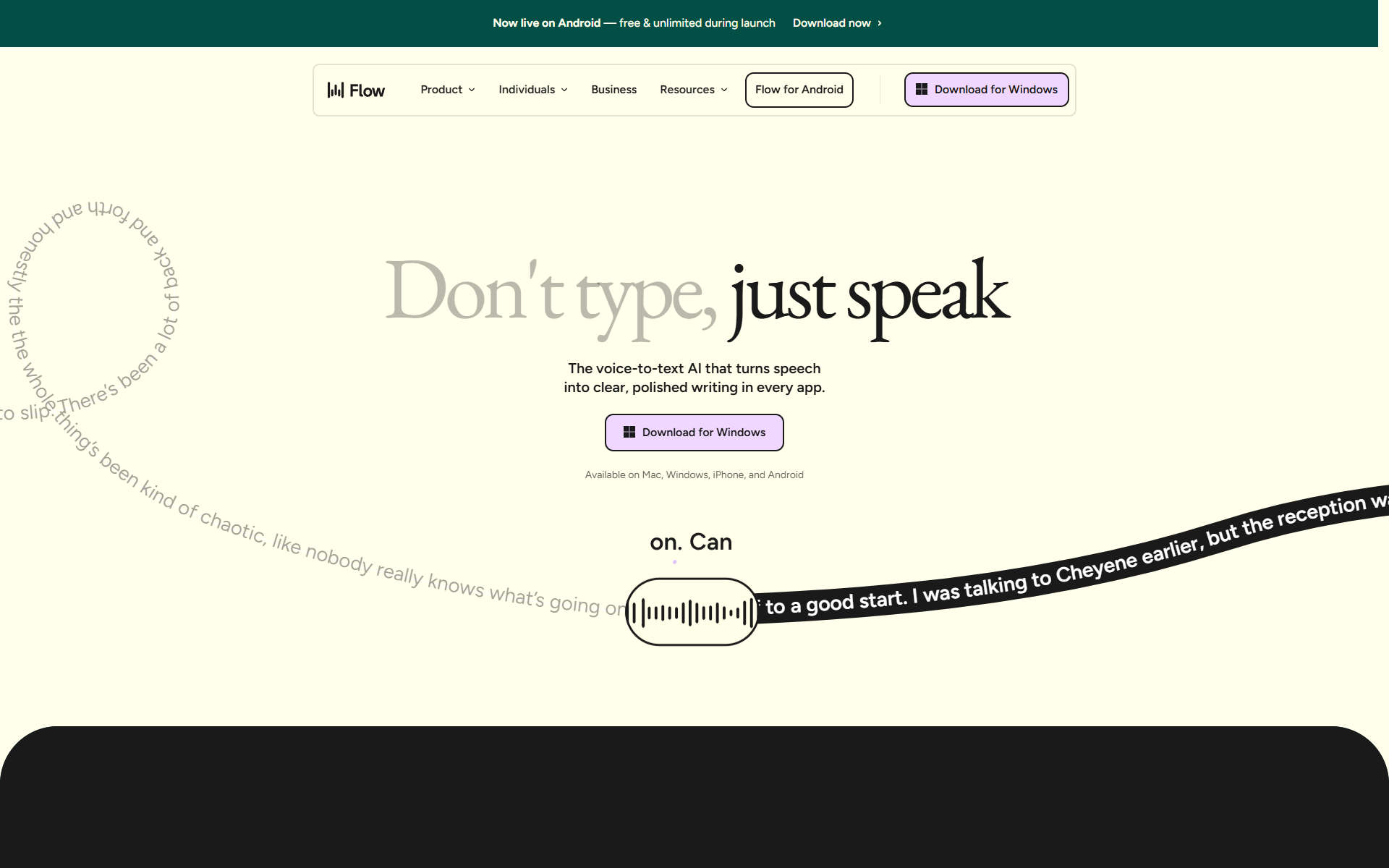 Wispr Flow screenshot