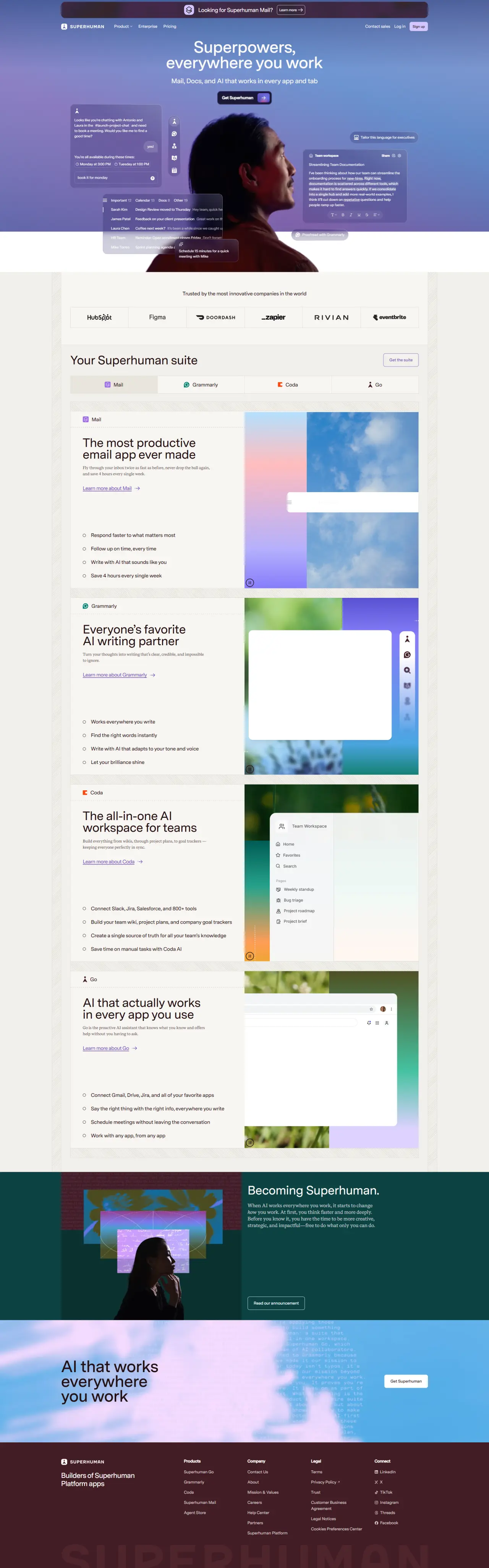 Superhuman screenshot