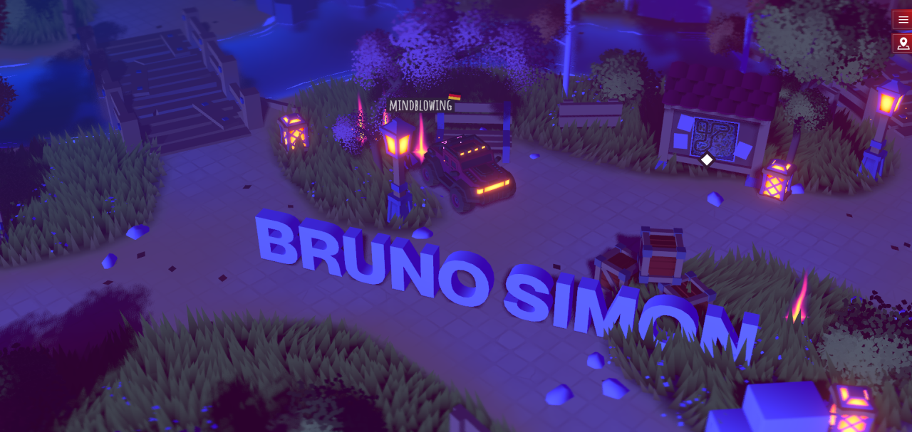 Bruno Simon homepage design — Software