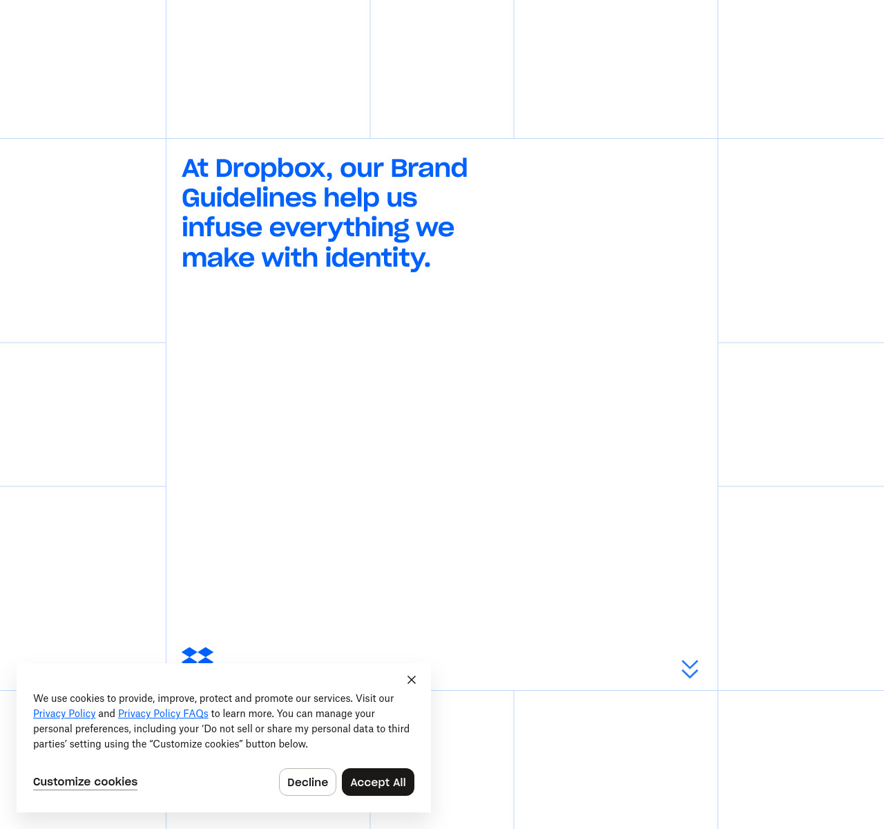 Dropbox Brand homepage design — Software